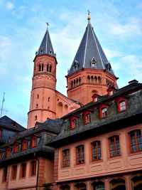 Low angle view of building against sky