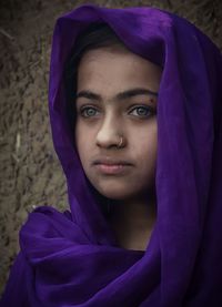 Portrait of woman wearing hijab