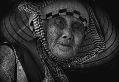 Close-up portrait of woman