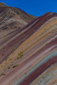 Scenic view of desert against clear sky