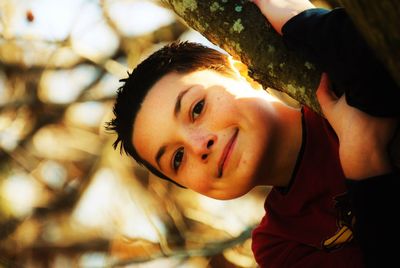 Portrait of cute boy