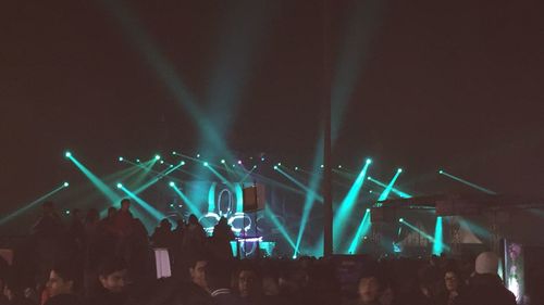 People in music concert