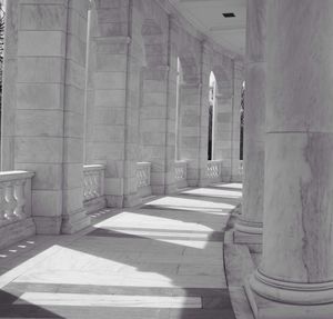 View of empty corridor