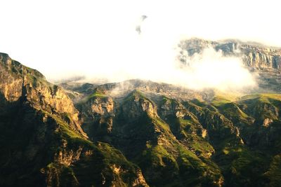 View of mountain range against the sky