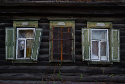 Exterior of abandoned house