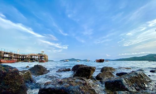 Scenic view of sea against sky