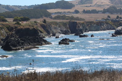 Scenic view of sea against sky