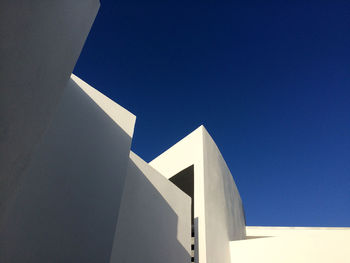 Low angle view of built structure against clear sky