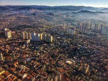 High angle view of cityscape