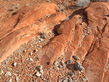 Rock formations in desert