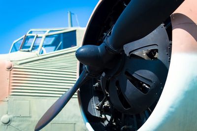 High angle view of cropped car