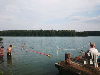 Pier in sea