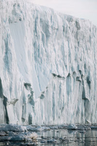 Scenic view of frozen sea