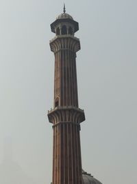 Low angle view of tower against sky