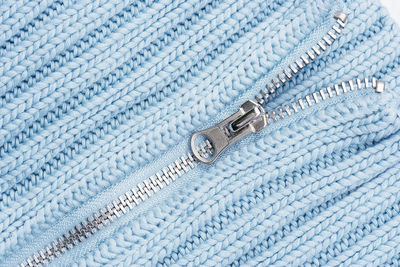 Close-up of zipper