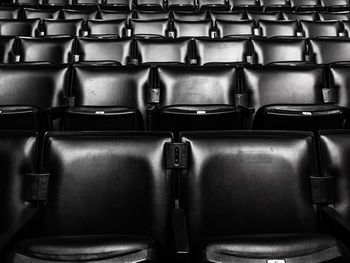 Full frame shot of empty seats