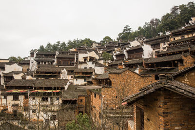 Residential buildings against sky