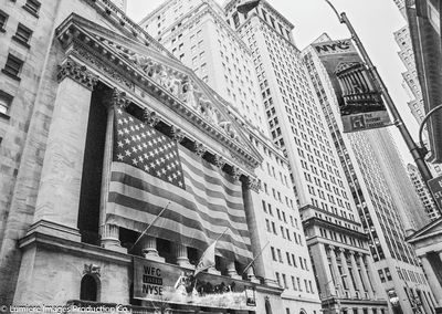 Low angle view of buildings in city