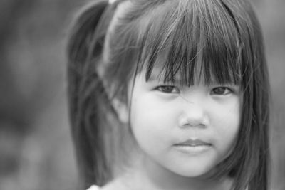 Close-up portrait of cute girl