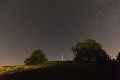 Starnigth in neuenegg below the monument of the battle 1798