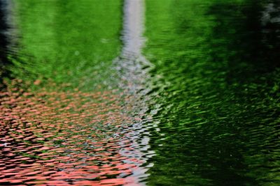 Full frame shot of wet footpath during rainy season