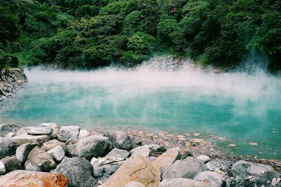 Rocks in water