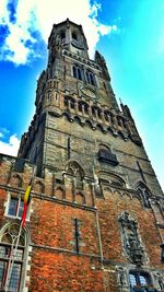 Low angle view of church against sky
