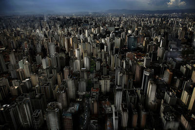 Aerial view of modern cityscape