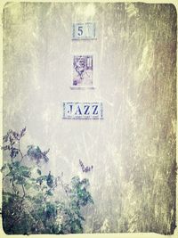 Information sign on wall