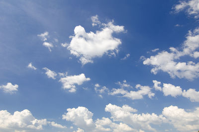Low angle view of clouds in sky