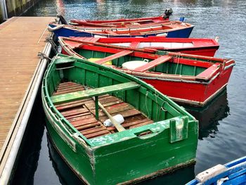 Boats in sea