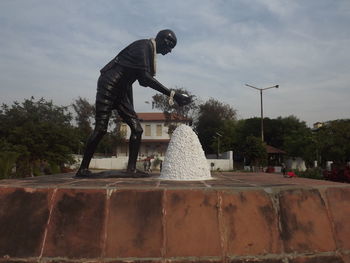 Low angle view of statue