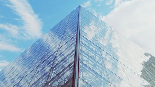 Low angle view of modern office building