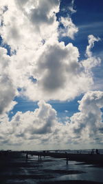 Scenic view of cloudscape against cloudy sky