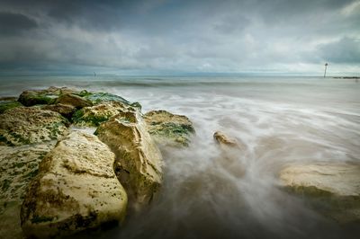 Scenic view of sea against sky