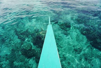 High angle view of swimming pool