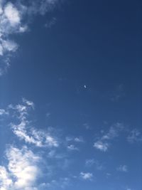 Low angle view of blue sky