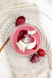 Close-up of dessert in plate on table