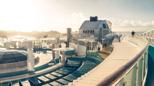 View of swimming pool against sky