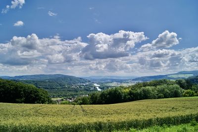 Scenic view of landscape against sky