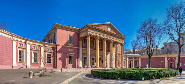 Odessa, ukraine  art museum and picture gallery in odessa, ukraine, on a sunny spring day