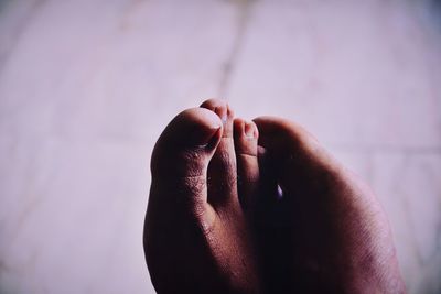 Close-up of human hand