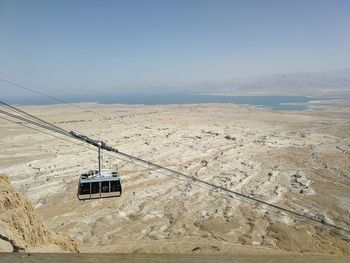 Scenic view of desert against sky