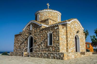 View of historic building against clear sky