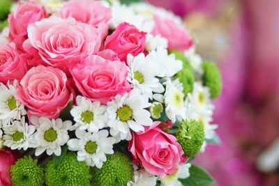 Close up wedding bouquet