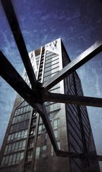 Low angle view of modern building against sky