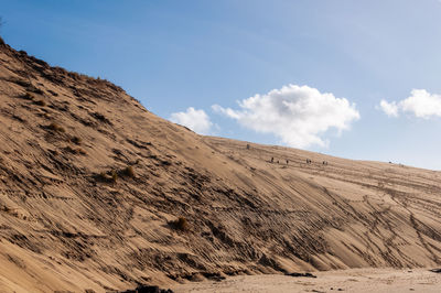 Scenic view of desert against sky