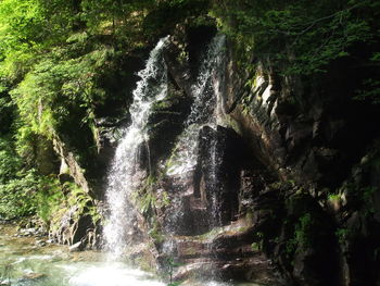 River flowing through rocks