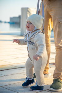 Full length of cute baby outdoors