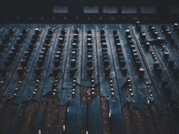 Close-up of metal grate